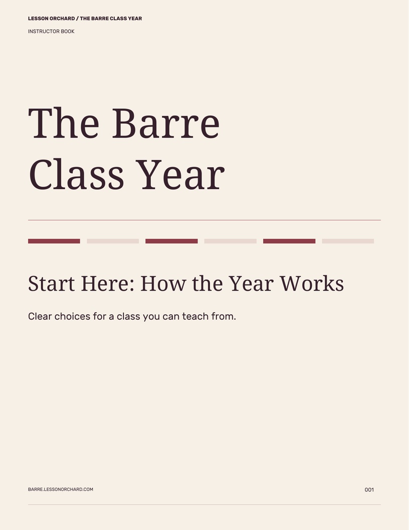 The Barre Class Year cover